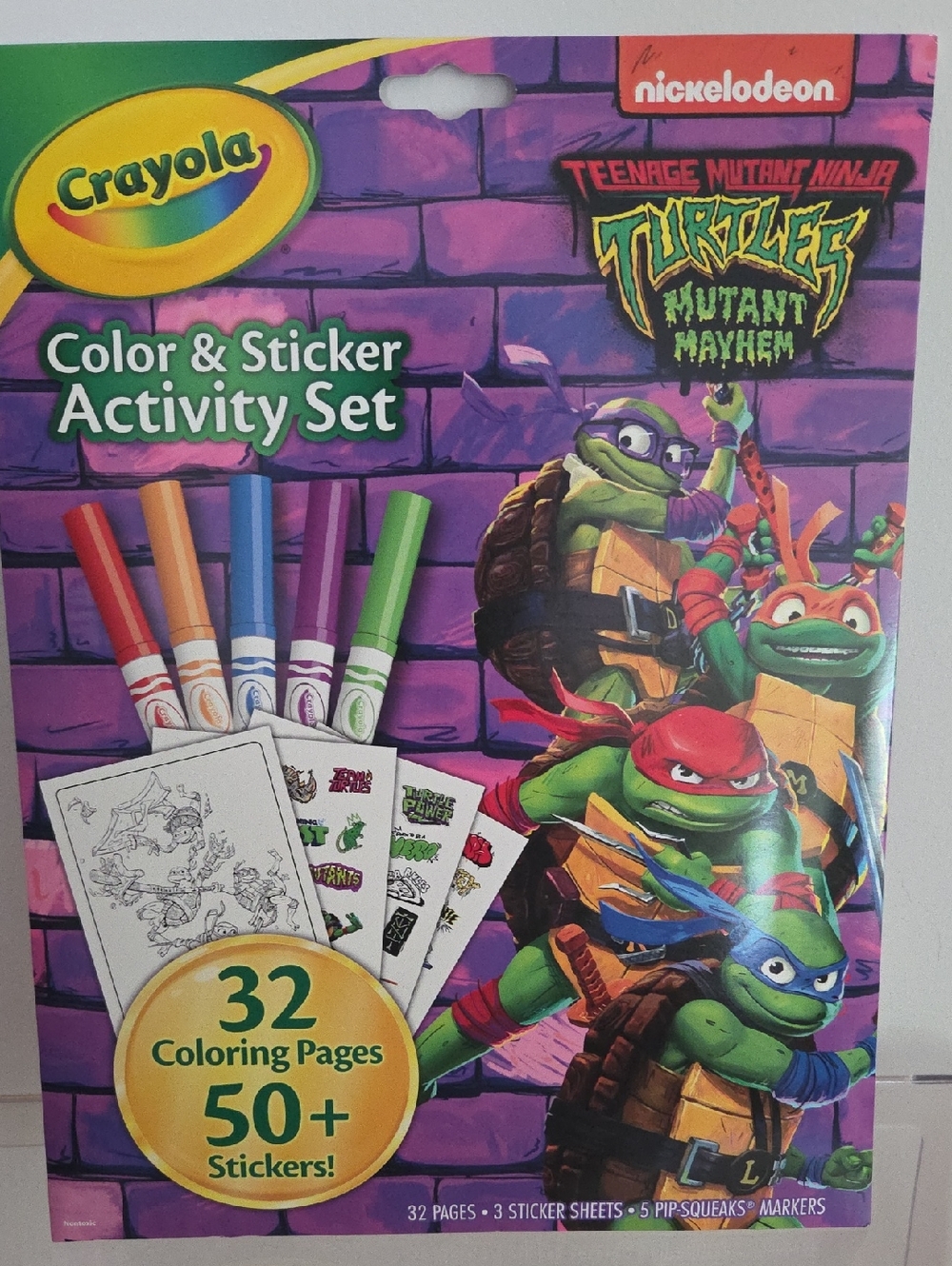 Crayola Color & Sticker Activity Set - Purple, Green, Red, Blue